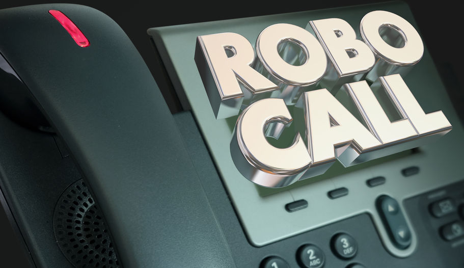 Robo Call Telephone Marketing Spam Junk Phone Calling 3d Illustration
