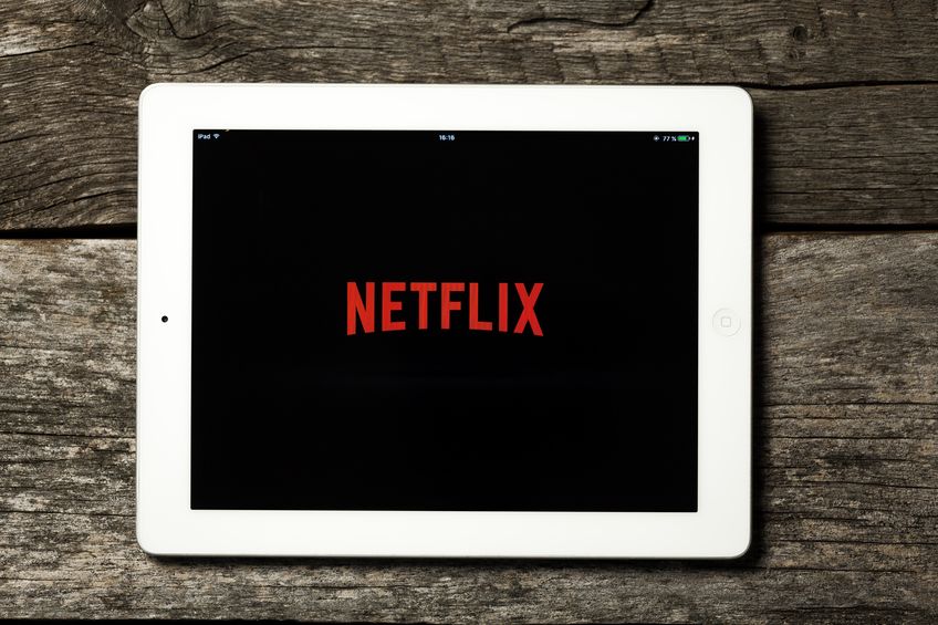 Netflix shown on a tablet