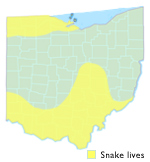 Eastern Hognose Snake Ohio Map